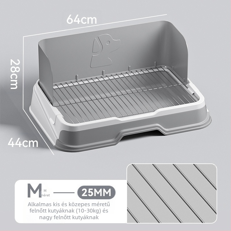 Kutyatoalett tálca műanyag kerettel – ajándékba alkalmas