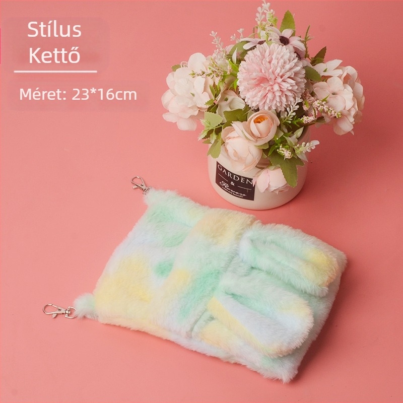 Téli vastag pamut fészek kisállatoknak mesterséges szőrrel bélelt