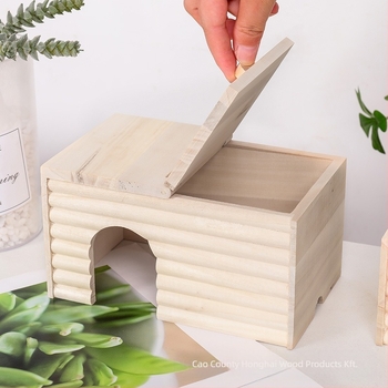 Honghai márkájú tömörfa hörcsög ház, négy évszakos használatra