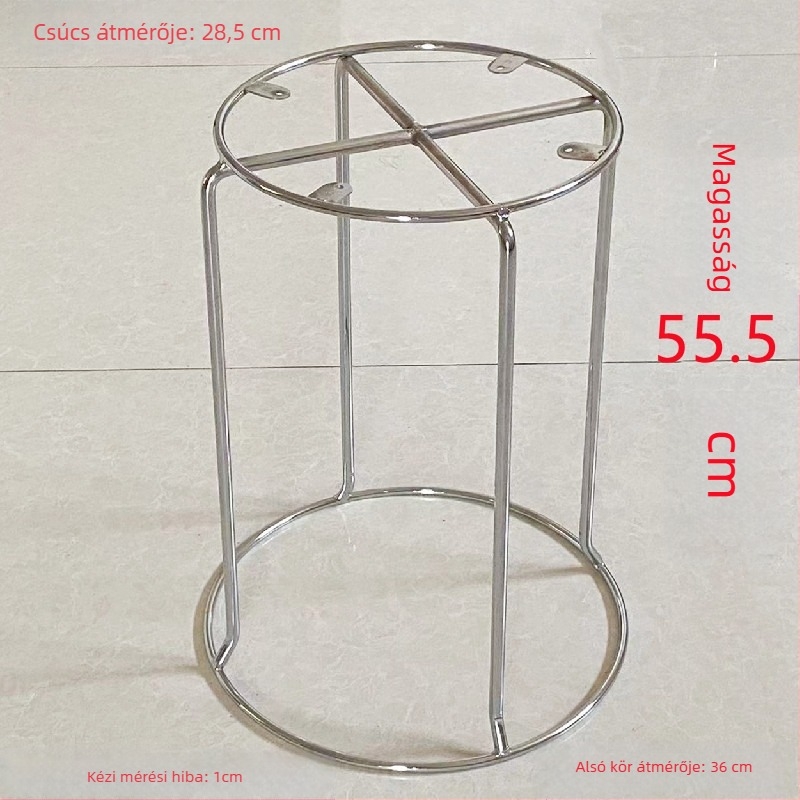 Metall bárszék állvány – csere, vastag tömör acél rudak, többfunkciós vasállvány, gyártás a rajzok szerint, modell 30–42, modern minimalista stílus