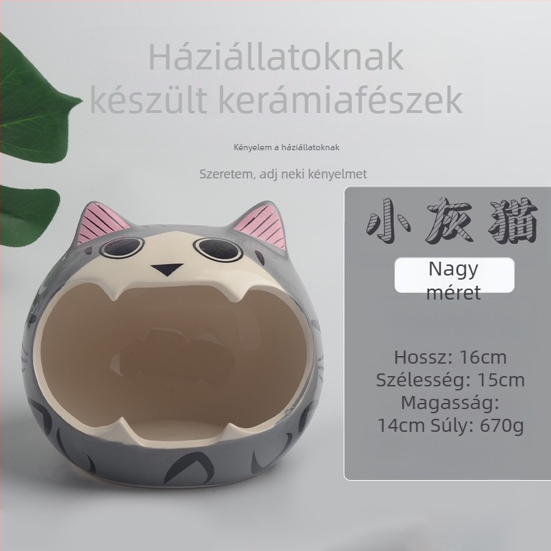 Kerámiából készült hörcsögfészek nyári hűtéshez, nem importált