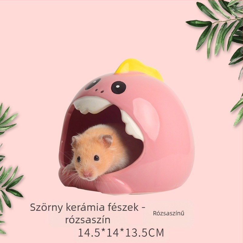 Kerámiából készült hörcsögfészek nyári hűtéshez, nem importált
