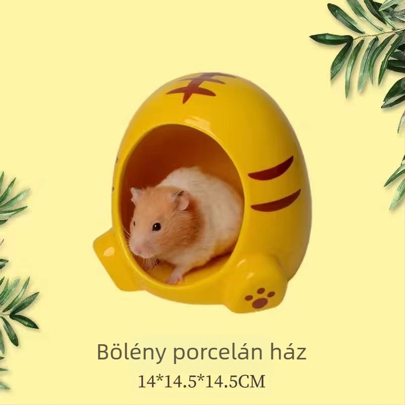 Kerámiából készült hörcsögfészek nyári hűtéshez, nem importált