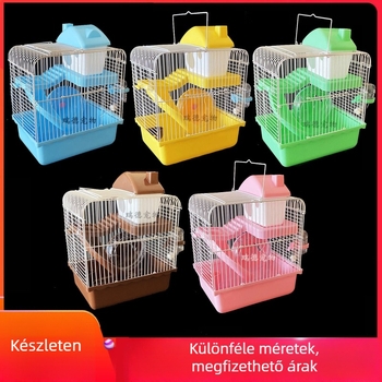 Chongbole kastély-stílusú hörcsögketrec – fém, négy évszakos, hörcsögöknek