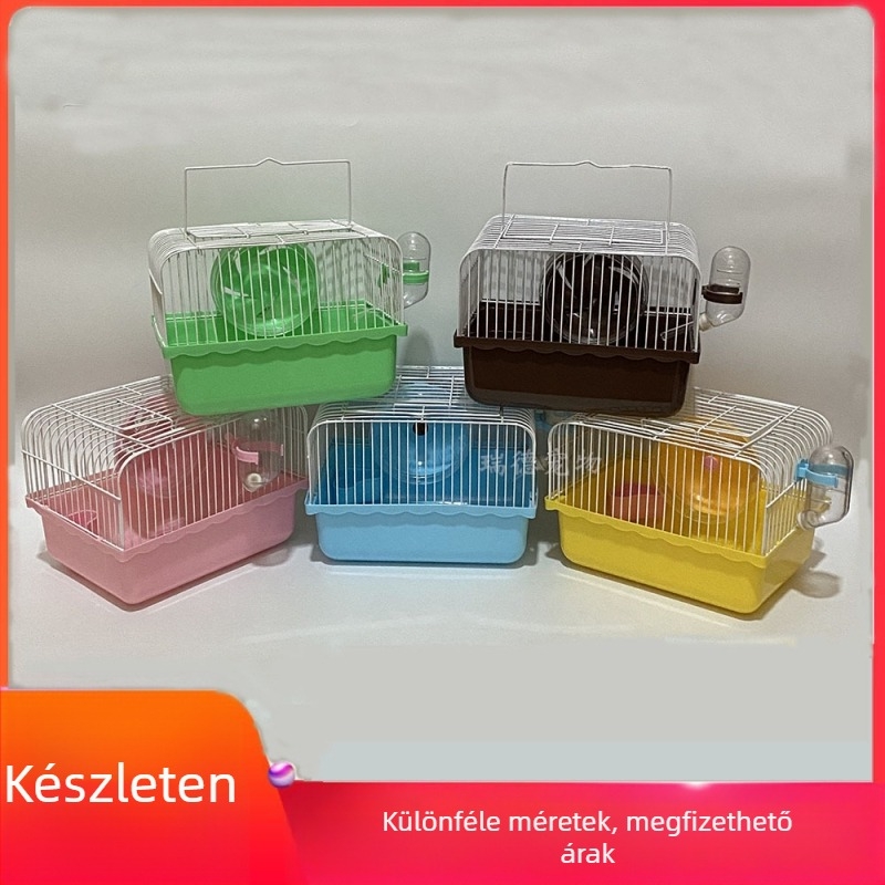 Chongbole kastély-stílusú hörcsögketrec – fém, négy évszakos, hörcsögöknek