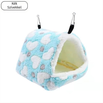 Hörcsög függő fészek dupla rekesz, pamutból készült, meleg és hidegálló.