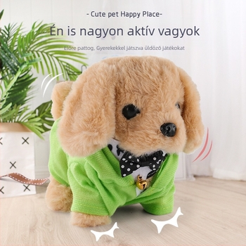 Nyuszis plüss baba, rövid plüss, PP gyapot töltés, multifunkcionális zenés hanggal, 0–3 éveseknek