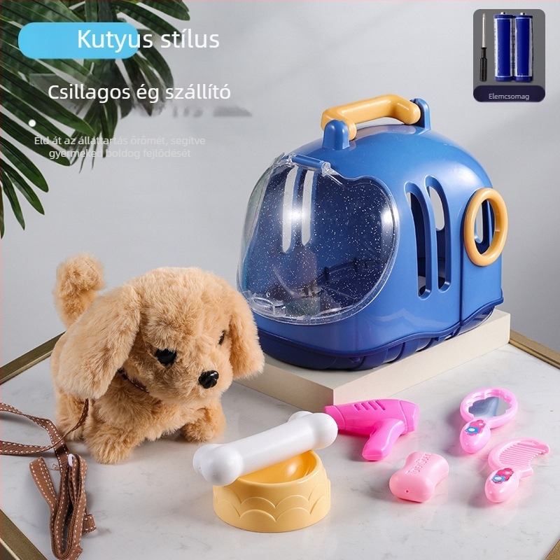 Nyuszis plüss baba, rövid plüss, PP gyapot töltés, multifunkcionális zenés hanggal, 0–3 éveseknek