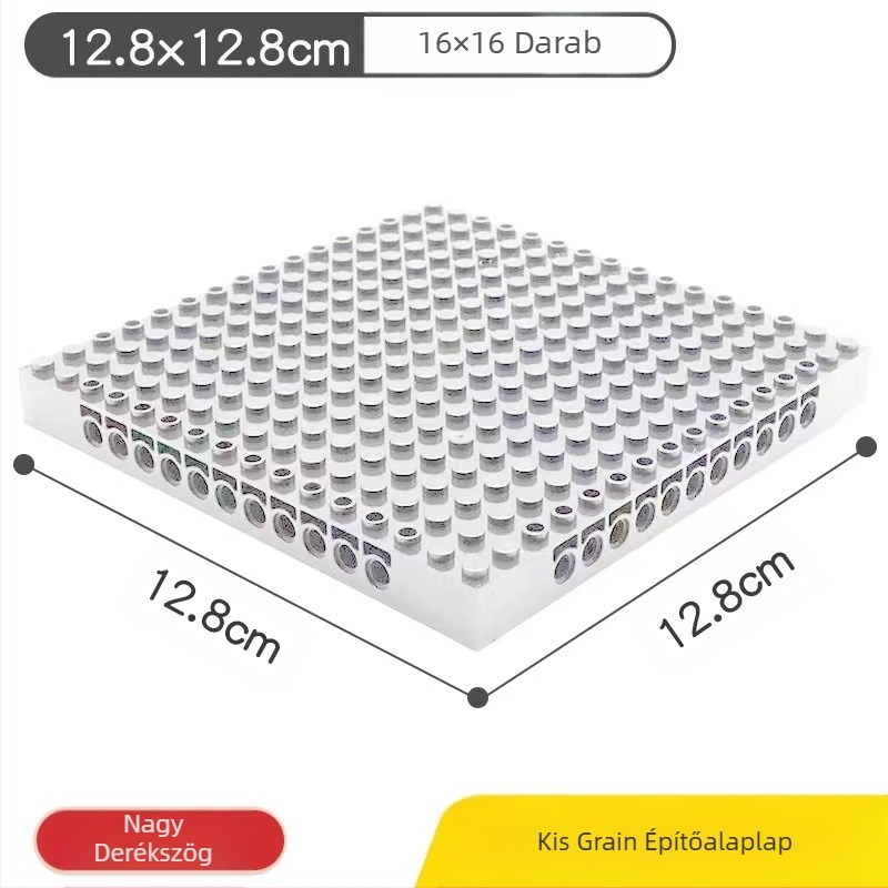 Mozaik pixeles építőblokkok tégla-lyukakkal ellátott alaplappal, kompatibilis LEGO 65809-tel, DIY és logó testreszabás