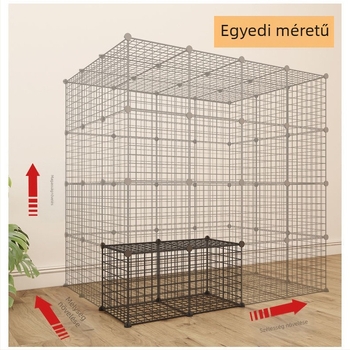 Belső használatra szánt állatkerítés - macskavédett kapu, moduláris kerítés kis- és közepes testű kutyáknak, vasdrót, márka Seven, Importált: Nem