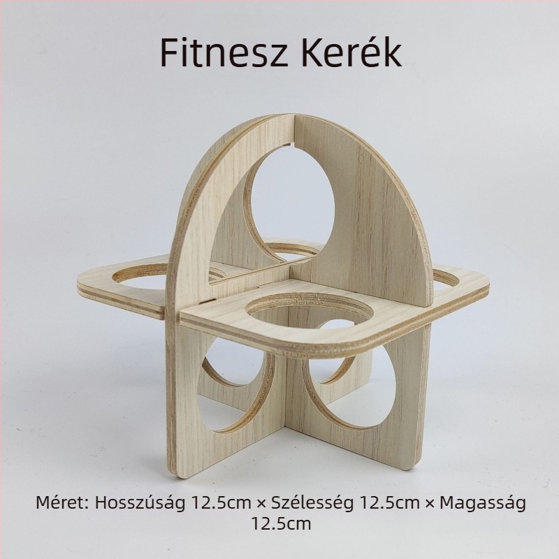 Hamster számára készült fa rejtekhely — minden évszakban használható