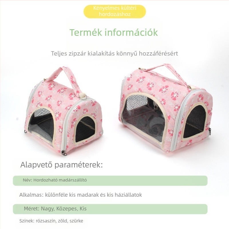 Madárkimenő táska keresztpánttal, lélegző, hordozható | Kód: F97m9h6j6jm5st | Kor: Felnőtt | Faj: Madár