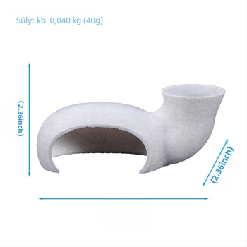 Levana műanyagból készült 3D-nyomtatott akváriumi tájkép dísz – barlang-alagút halak és garnélák számára, 40 g, 1 darab csomag