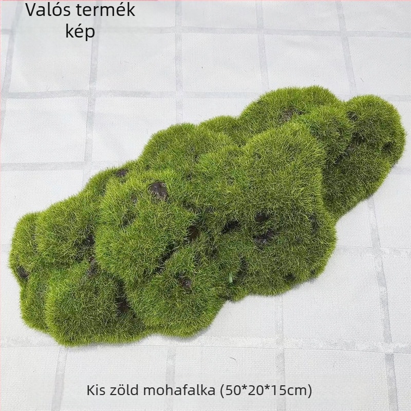 Mű moha gyep, flockolt selyem növény, modell 21488319, tájkép kirakat dekoráció