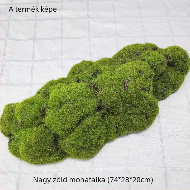 Mű moha gyep, flockolt selyem növény, modell 21488319, tájkép kirakat dekoráció