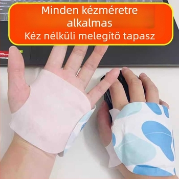 Önjégő kézmelegítő tapasz ürömmel, gőzös melegítés, nyomtatott vászon, kézre, modern minimalist stílus