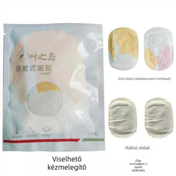 Önjégő kézmelegítő tapasz ürömmel, gőzös melegítés, nyomtatott vászon, kézre, modern minimalist stílus