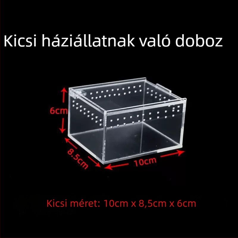 Akril integrált terrárium szivárgásmentes kivitelben — kígyók, gecko, szarvasbéka, pókok és teknősök számára