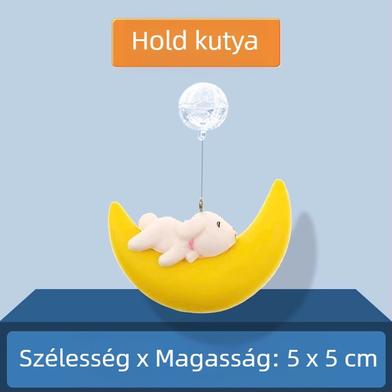 Akvarisztikai dekoráció – Kis boszorkány lebegő golyóval, PVC; kategória: baba; stílus: baba; súly 0.1 g