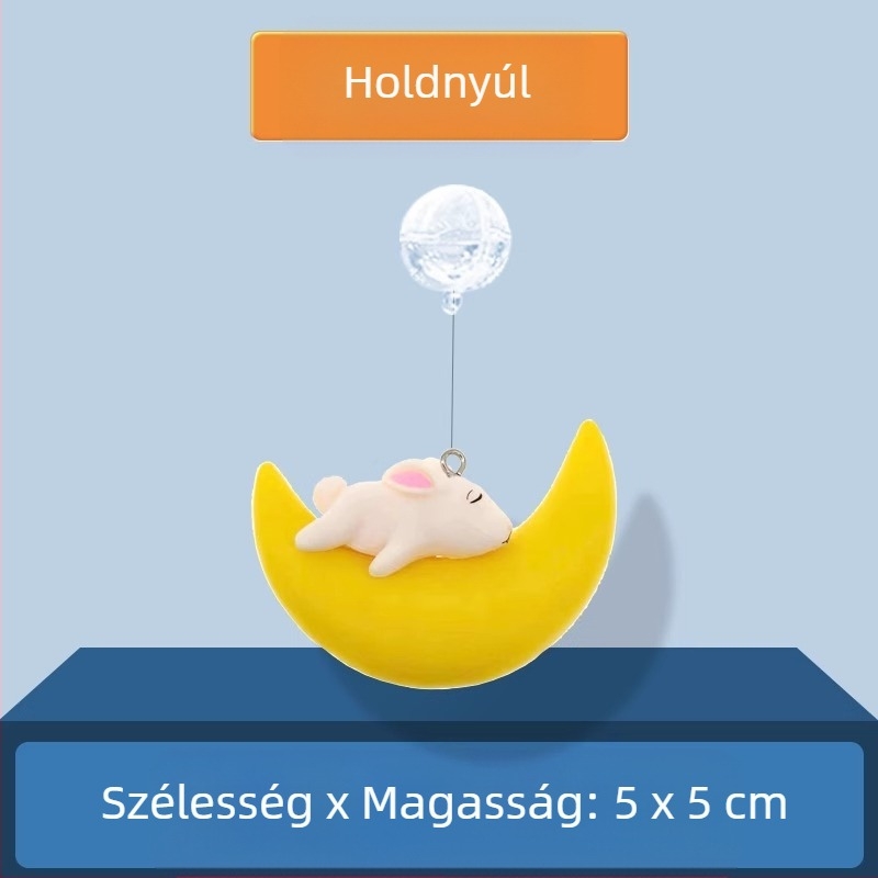 Akvarisztikai dekoráció – Kis boszorkány lebegő golyóval, PVC; kategória: baba; stílus: baba; súly 0.1 g