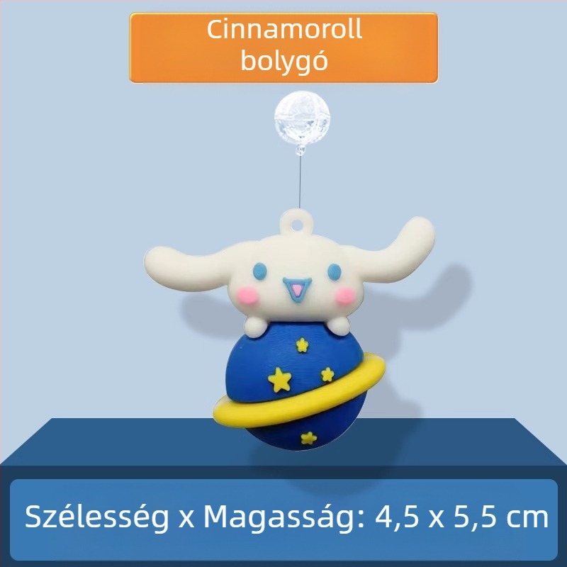 Akvarisztikai dekoráció – Kis boszorkány lebegő golyóval, PVC; kategória: baba; stílus: baba; súly 0.1 g