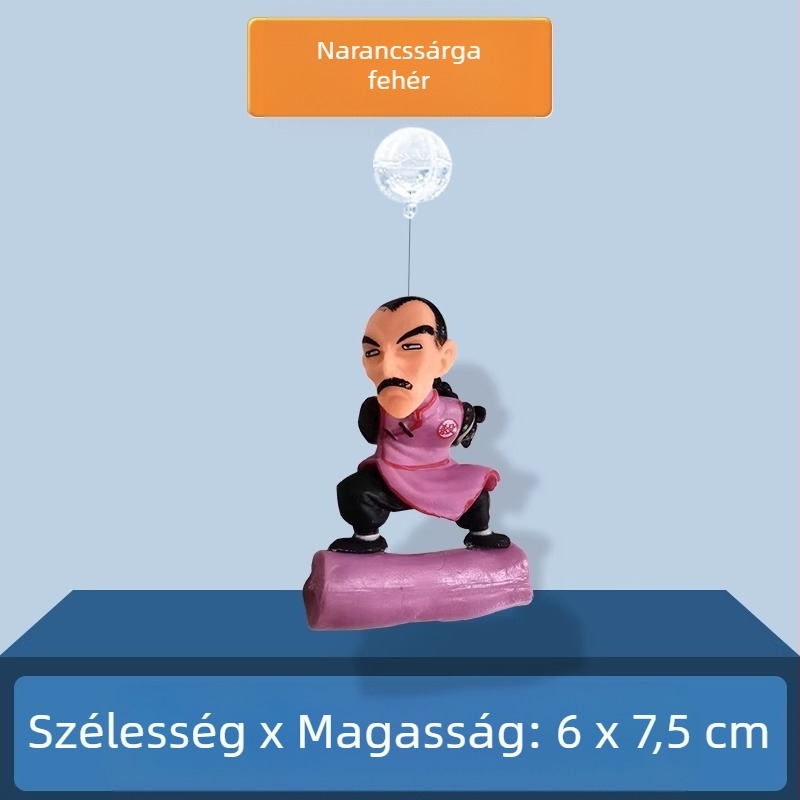 Akvarisztikai dekoráció – Kis boszorkány lebegő golyóval, PVC; kategória: baba; stílus: baba; súly 0.1 g