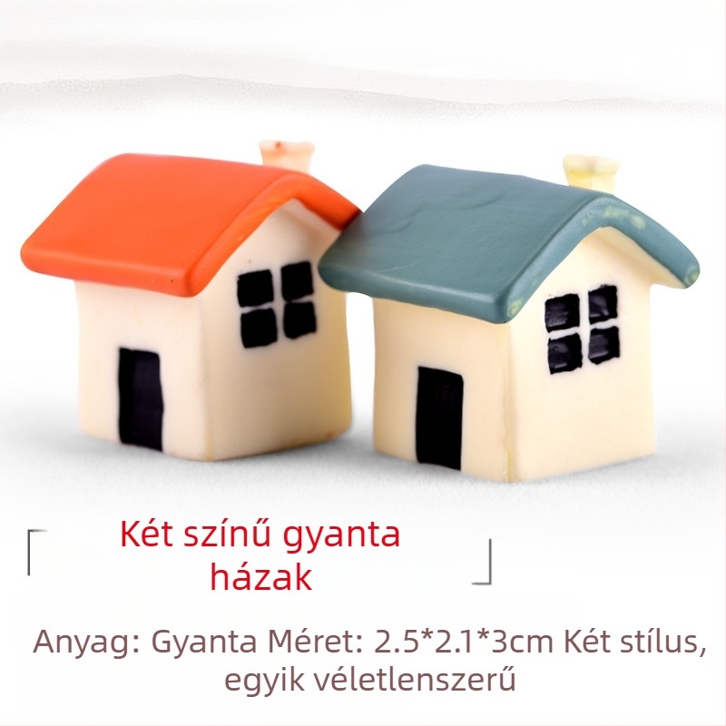 Gyanta mikrotájkép szukkulentákkal, dekoratív bonsai figura és reális modell