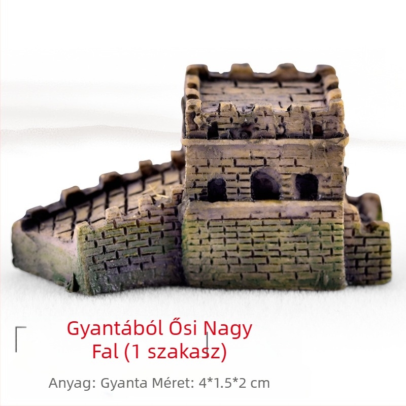 Gyanta mikrotájkép szukkulentákkal, dekoratív bonsai figura és reális modell