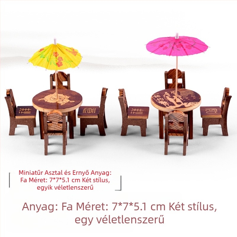 Gyanta mikrotájkép szukkulentákkal, dekoratív bonsai figura és reális modell