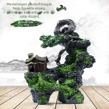 Akváriumi rockery dekoráció gyantából – valósághű tájhatás; Anyag: gyanta; Funkció: akvárium dekoráció; Súly: kb. 1 kg; Készlet: 1 db