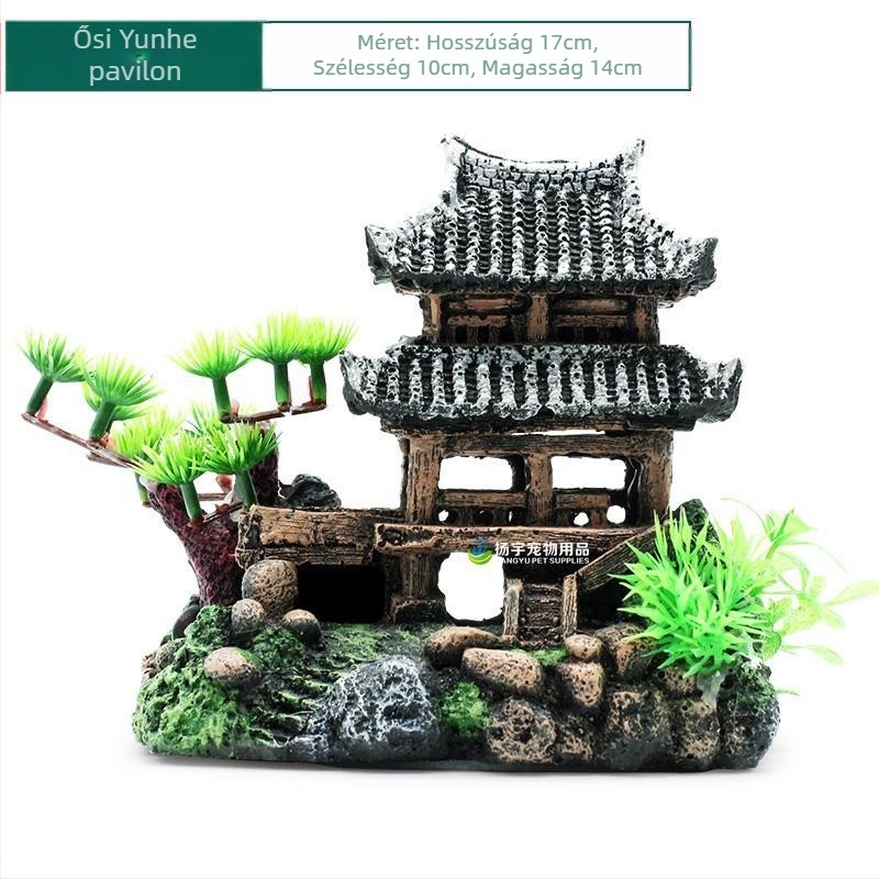 Akváriumi rockery dekoráció gyantából – valósághű tájhatás; Anyag: gyanta; Funkció: akvárium dekoráció; Súly: kb. 1 kg; Készlet: 1 db