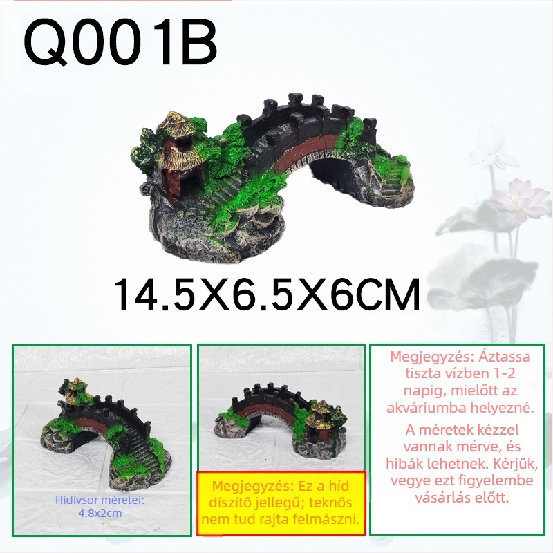 Akváriumi rockery dekoráció gyantából – valósághű tájhatás; Anyag: gyanta; Funkció: akvárium dekoráció; Súly: kb. 1 kg; Készlet: 1 db