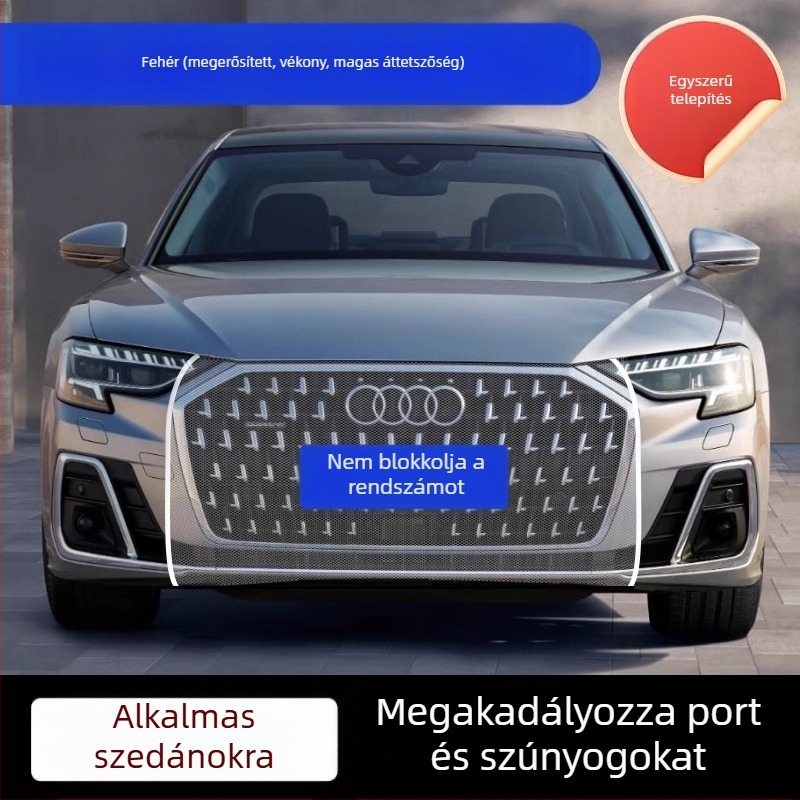 Fém autó radiátor elülső rács háló — rovarvédelem, OEM