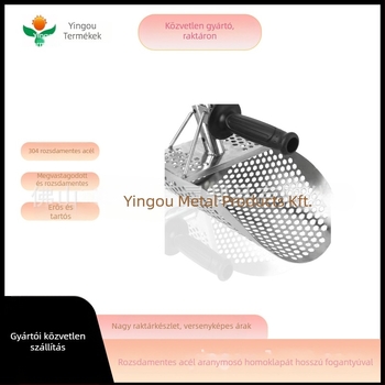 Rozsdamentes acélból készült tengerparti homoklapát aranyásáshoz és kincsvadászathoz hosszabbító rúddal, modell 95