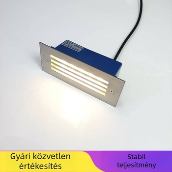 LED lépcsőfény kültéri beépített, modell 2245, 220V bemenet, 10 LED, 110 lm, IP55