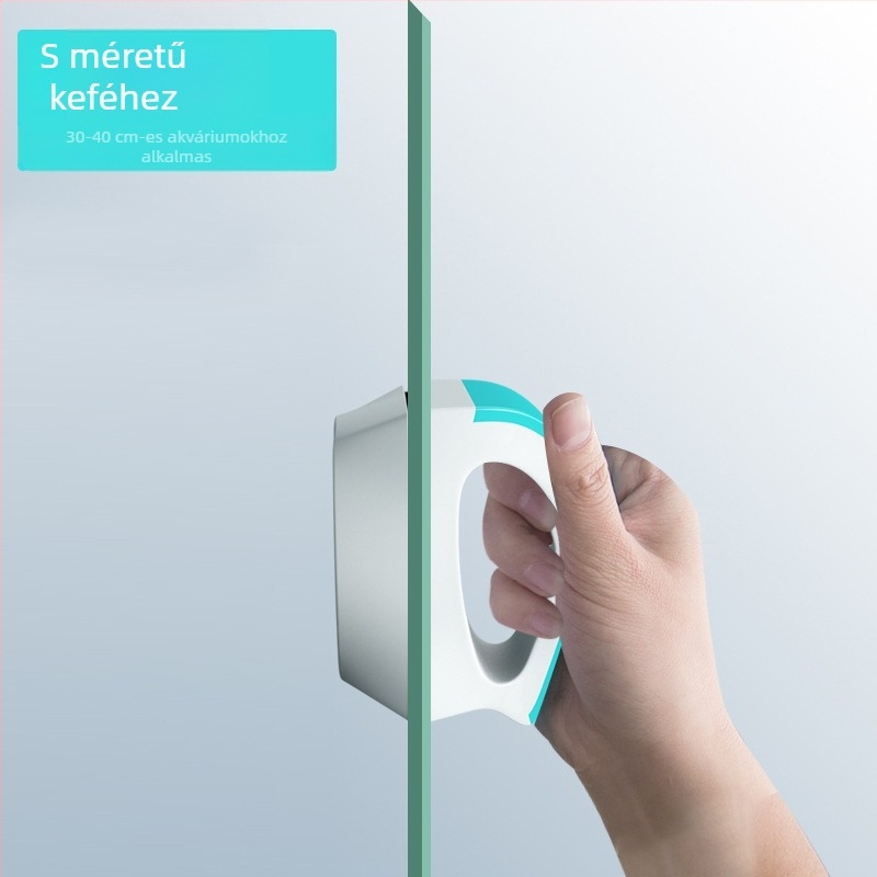 Mágneses műanyag akváriumi ecset, kétoldalas tisztítás üveghez, 100–600 g