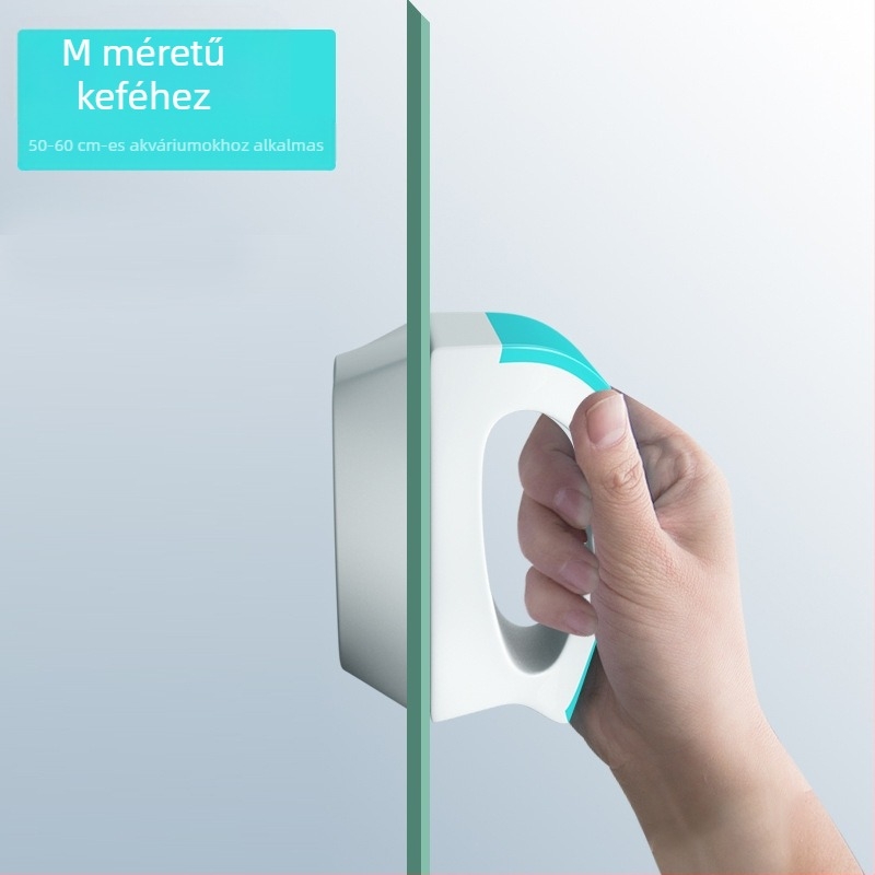 Mágneses műanyag akváriumi ecset, kétoldalas tisztítás üveghez, 100–600 g