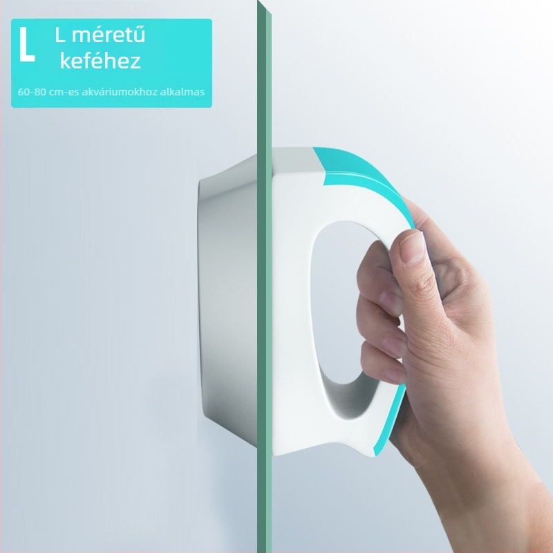 Mágneses műanyag akváriumi ecset, kétoldalas tisztítás üveghez, 100–600 g