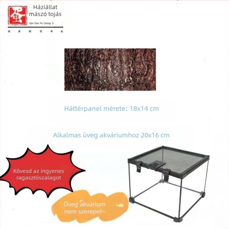 Fedéllel ellátott üveg terrárium arboreális hüllőknek, esőerdei ökoszisztéma élőhely, szaporítási doboz gecko számára