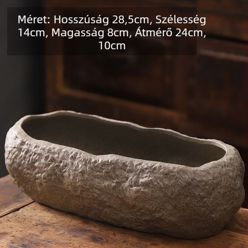 Padlóra álló kerámiavirágcserép – egyszerű stílus, otthoni kertészkedéshez