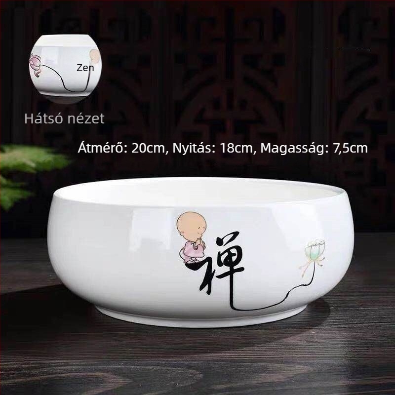 Padlóra álló kerámiavirágcserép – egyszerű stílus, otthoni kertészkedéshez