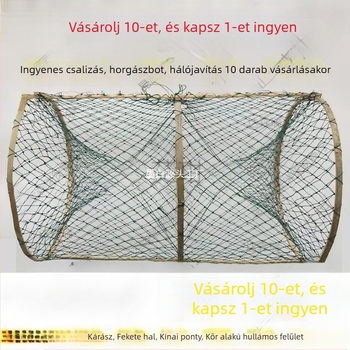 MOBAI Nylon összecsukható horgászketrec — automatikus összecsukható háló halak számára