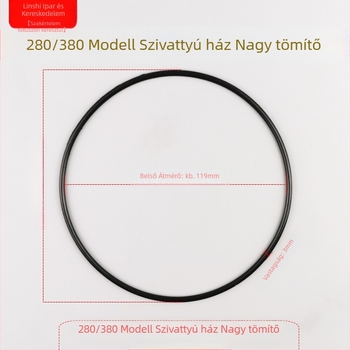 Gumi crankcase-tömítés nagynyomású mosóhoz | Panda márka, modellek 280/380, Zhejiang eredet