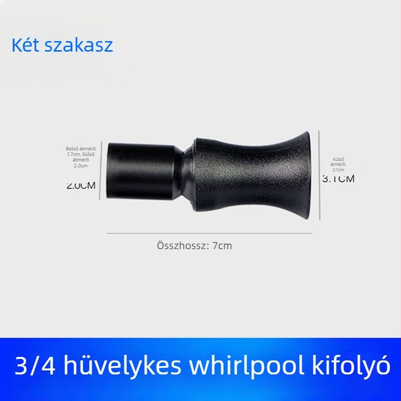 Akvaris vízkiáramló készlet kiterjesztéssel, Tornádó fejcső, Duckbill dűza és kimeneti csatlakozó