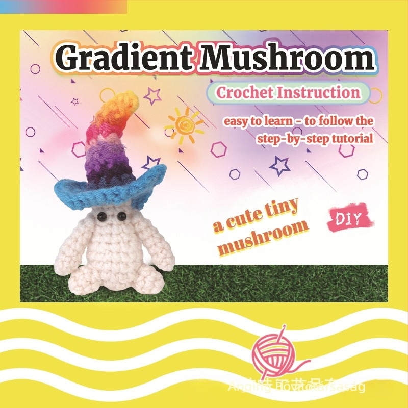 DIY horgolási készlet babáknak – 50% gyapjú, 24s fonal, 4 szál, worsted sodrás