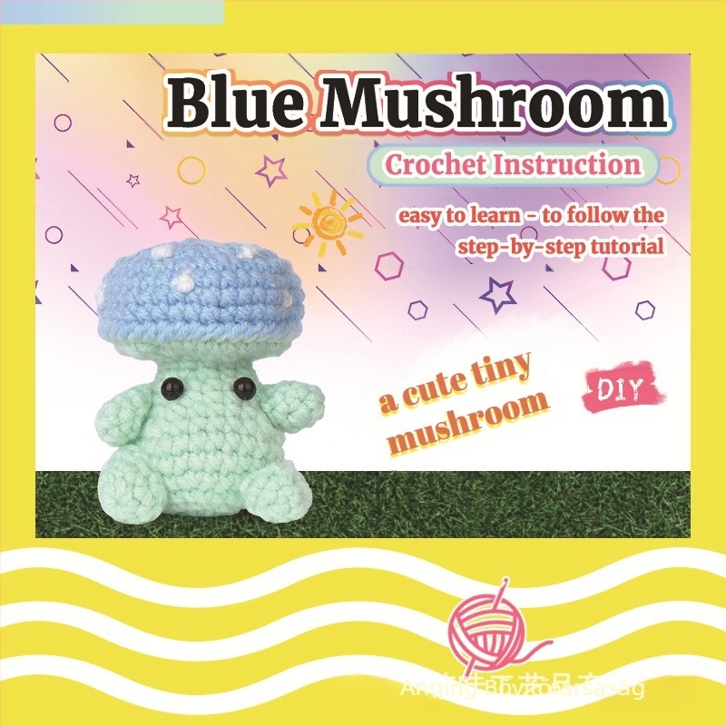 DIY horgolási készlet babáknak – 50% gyapjú, 24s fonal, 4 szál, worsted sodrás