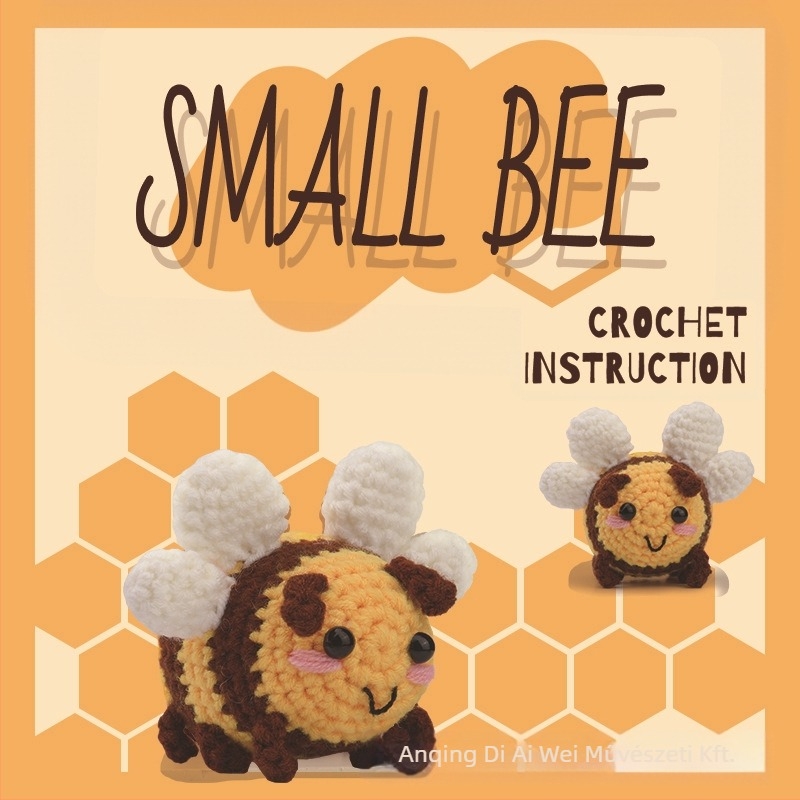 DIY horgolási készlet babáknak – 50% gyapjú, 24s fonal, 4 szál, worsted sodrás