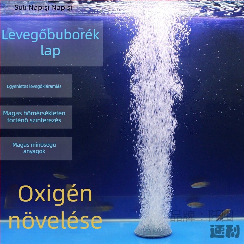 Oxigén buboréktárcsa akváriumhoz – kenyérszerű forma, levegőztető kő, 500 g, Qian Dun