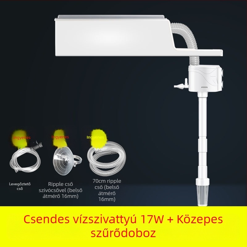 Akváriumi 3-in-1 merülőpumpa a szűréshez és oxigénnel való dúsításhoz — ABS anyag, három az egyben kialakítás, Xuan Song márka (ABS; Funkció: hullámokat kelt és oxigénez; Fő cél: szűrés és oxigénnel való dúsítás; Stílus: három az egyben merülőpumpa)