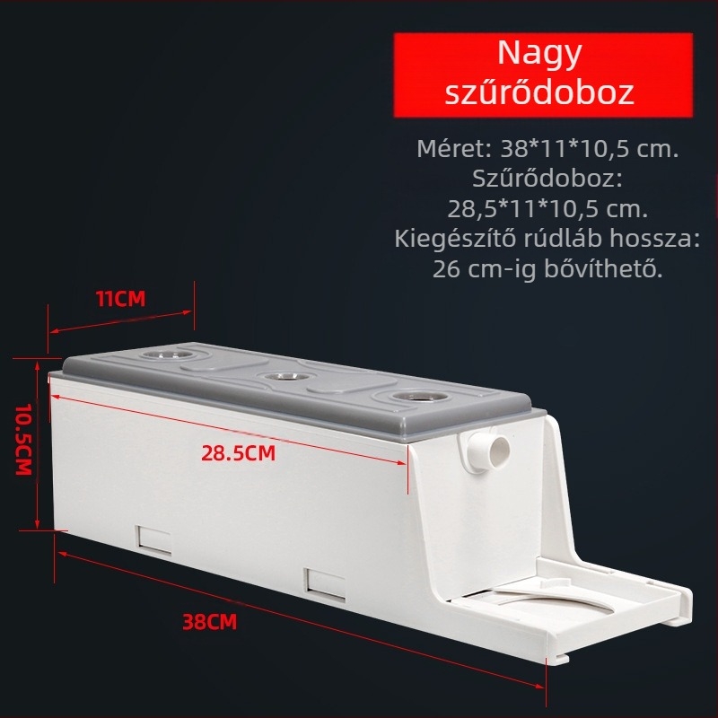 Akváriumi 3-in-1 merülőpumpa a szűréshez és oxigénnel való dúsításhoz — ABS anyag, három az egyben kialakítás, Xuan Song márka (ABS; Funkció: hullámokat kelt és oxigénez; Fő cél: szűrés és oxigénnel való dúsítás; Stílus: három az egyben merülőpumpa)